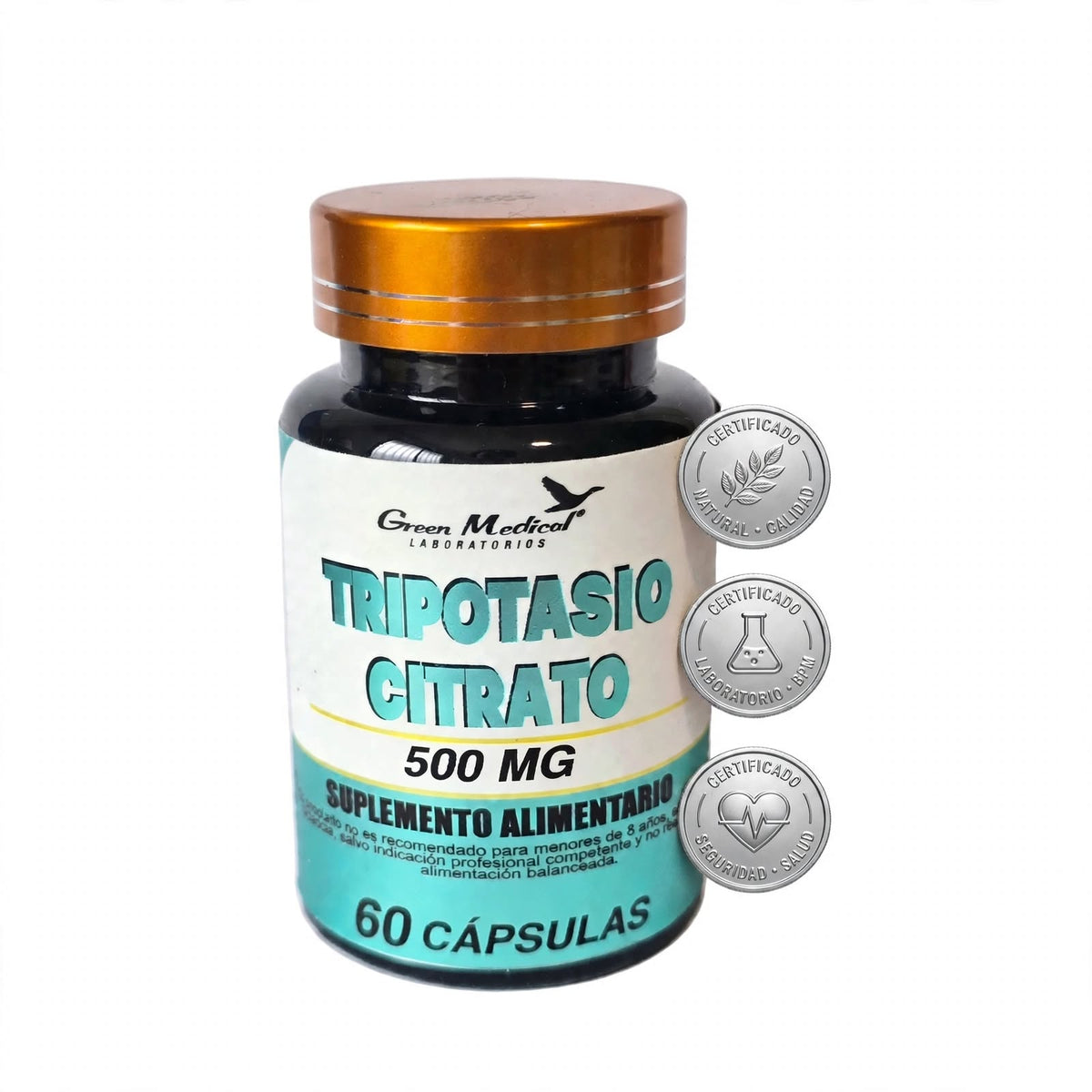 Tripotasio Citrato 500 mg - 60 cápsulas