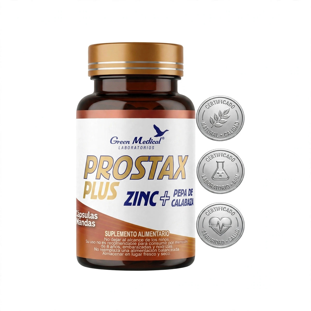 Prostax Plus + Zinc - 120 cápsulas