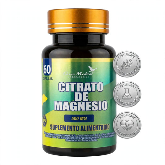 Citrato de Magnesio 500 mg - 60 cápsulas